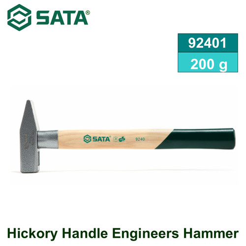 [92401] Palu Pegangan Kayu 200 gram 92401 Sata Tools Hickory Handle Engineers Hammer
