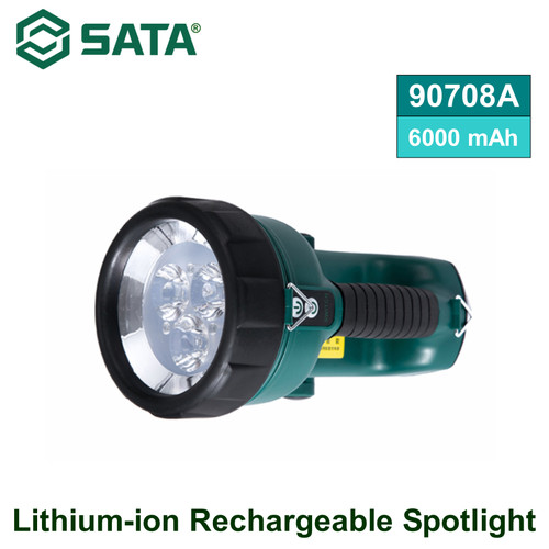 [90708A] Lampu Senter LED Isi Ulang Lithium-ion 90708A Sata Tools Lithium-ion Rechargeable Spotlight