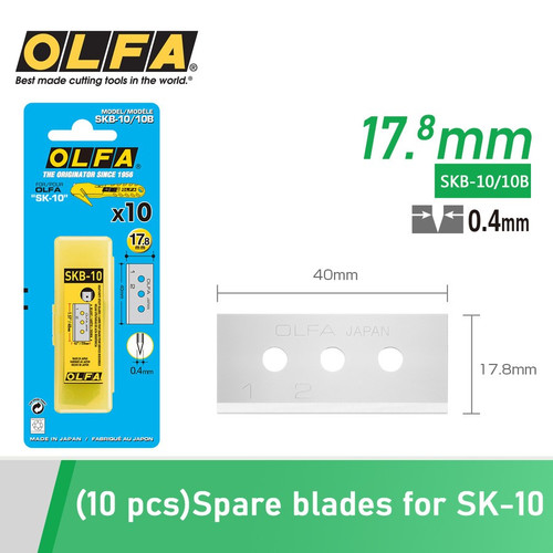 Refill Cutter Blade SKB-10/10B (10pcs pack with blister pack) OLFA