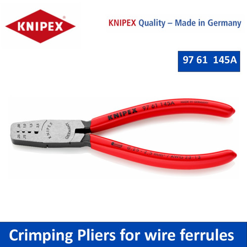 [9761145A] Tang Crimping Knipex 97 61 145 A Crimping Pliers for wire ferrules