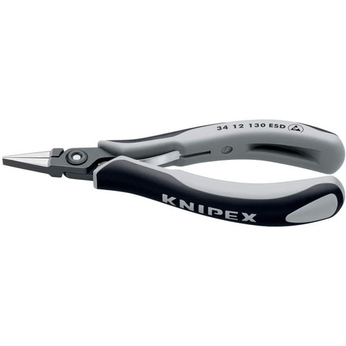[3412130E] Tang Lancip 34 12 130 ESD Knipex Precision Electronics Gripping Pliers