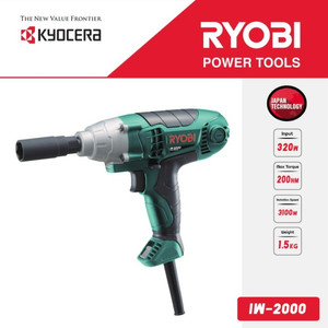 Mesin Pembuka Baut IW 2000 Kyocera Ryobi Impact Wrench