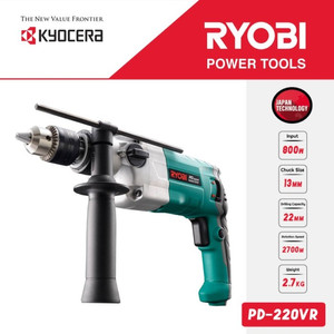 Mesin Bor  PD-220VR Kyocera Ryobi Impact Drill