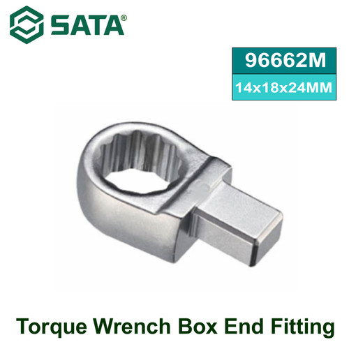 [96662M] Kunci Ring Torsi 96662M Torque Wrench Box End Fitting 14x18x24 MM Sata Tools