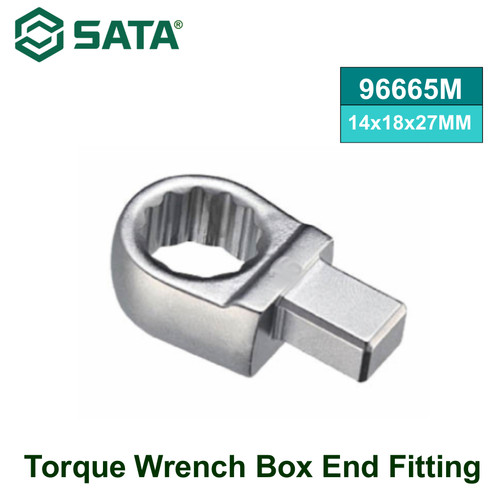 [96665M] Kunci Ring Torsi 96665M Torque Wrench Box End Fitting 14x18x27 MM Sata