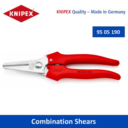 [9505190] Gunting Kombinasi, Gunting Serbaguna 190 mm 95 05 190 Combination Shears Knipex