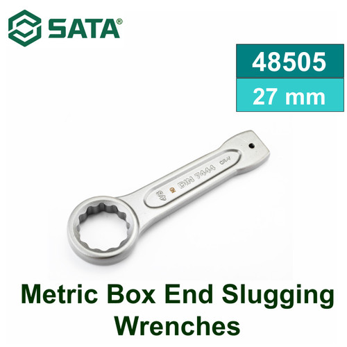 [48505] Kunci Pas Slugging Ujung Kotak 27 mm 48505 Metric Box End Slugging Wrench 27 mm Sata Tools