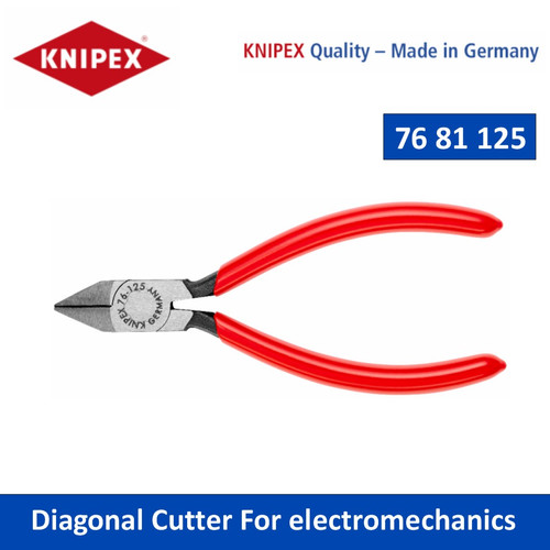 [7681125] Tang Potong Diagonal Untuk elektromekanik 76 81 125 Diagonal Cutter For electromechanics Knipex