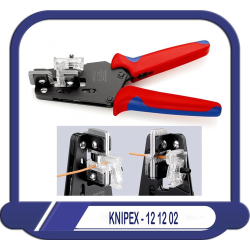 [1212020] Tang Kupas Kabel 12 12 02 Auto Wire Strippers W/adapted blades Knipex