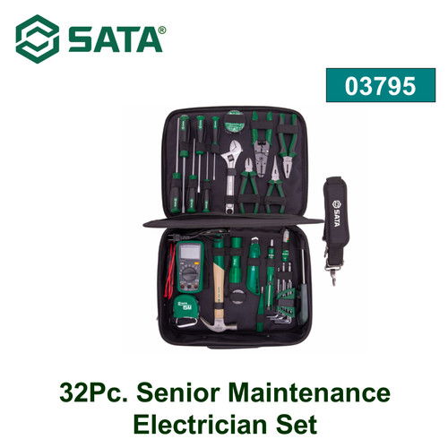 [3795] Toolkit Set 32 Pcs 03795 Senior Maintenance Electrician Set Sata Tools