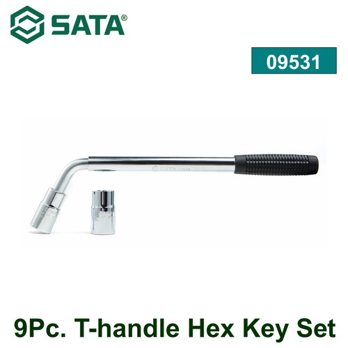 [9531] Kunci Roda 09531 3Pc. L-Shaped Wheel Wrench Set Sata