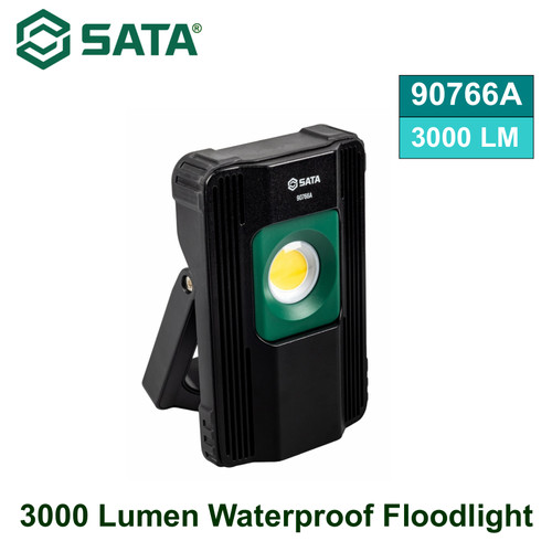 [90766A] Lampu Senter Tahan Air 3000 Lumen 90766A Waterproof Floodlight Sata