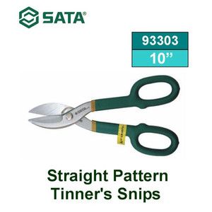 [93303] Tang Potong, Gunting Seng 93303 Straight Pattern Snips 10" Sata Tools