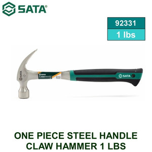 [92331] Palu Tanpa Sambung 92331 1 Pc Steel Handle Claw Hammer 1 Lb Sata Tools