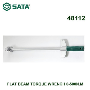 [48112] Kunci Torsi Kunci Pas 48112 Flat Beam Torque Wrench 0-500Nm Sata Tools