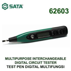 [62603] Obeng Testpen AC DC Digital 62603 Circuit Tester Sata Tools