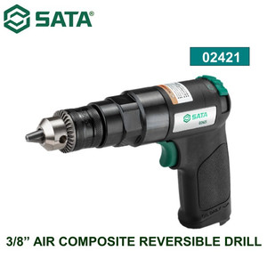 [2421] Mesin Bor Angin Bolak Balik 02421 3/8" Air Composite Reversible Drill Sata