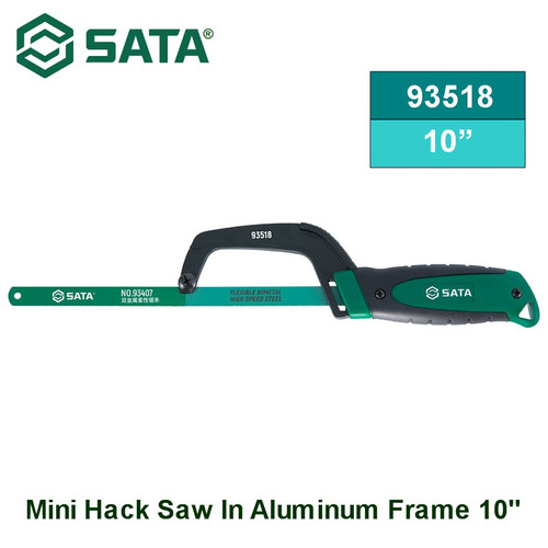 [93518] Gergaji Mini 93518 Mini Hack Saw In Aluminum Frame 10" Sata Tools