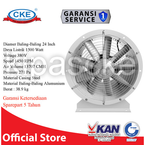 [EZM.0101618] AFD Axial Fan Direct 24 Inch 3 Phase CKE Kipas Aksial