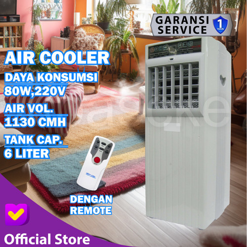 [EZM.0100301] Air Cooler Penyejuk Udara Ruangan 6 Liter with Remote Misty Cool