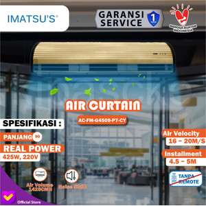 [EZM.0102054] Air Curtain Imatsu AC-FM-G4509-P7-CY 0.9 Meter Air Door Tirai Udara