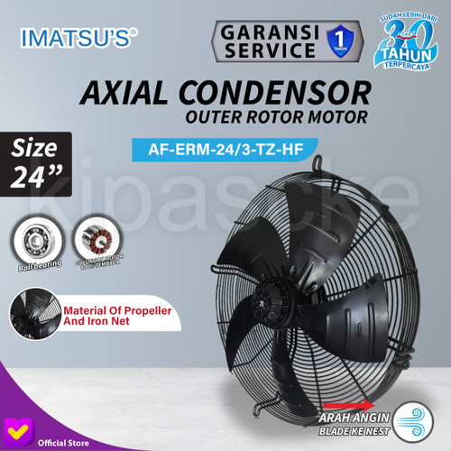 [EZM.0100126] Axial Fan 24 Inch Fan Condensor Kipas Chiller Condenser 24" 380V Cooling Fan