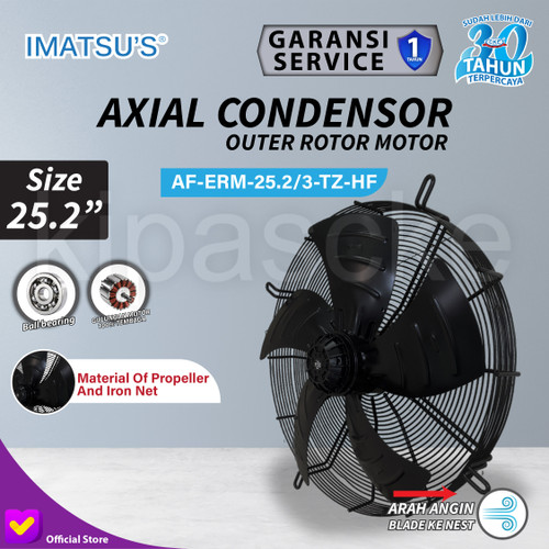 [EZM.0100125] Axial Fan 25 Inch Fan Condensor Kipas Chiller Condenser 25" 380V Cooling Fan