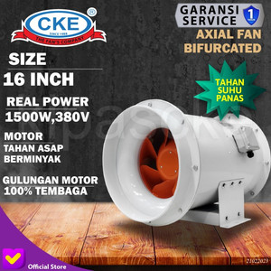 [EZM.0100044] Axial Fan Bifurcated 16" Kipas Axial Blower Industrial 2HP 380V 16"