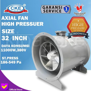 [EZM.0100083] Axial Fan Blower Direct 32 Inch Axial Fan Mix Bifurcated 32" Blower Aksial Gedung Industri 380V