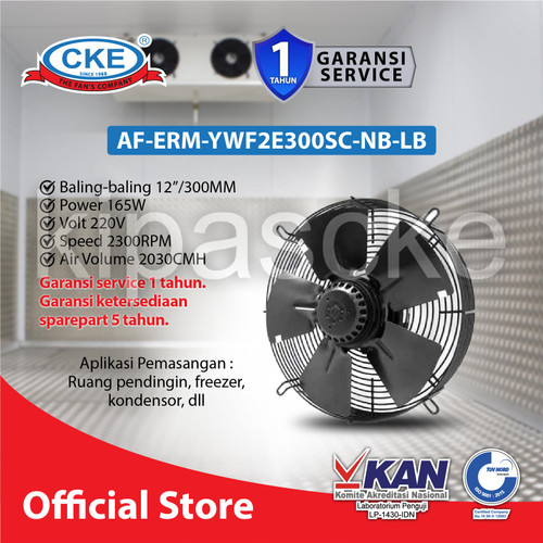 [EZM.0102035] Axial Fan CKE AF-ERM-YWF2E300SC-NB-LB 12 Inch Drum Axial Blower Gedung