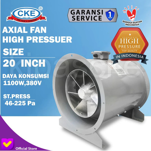 [EZM.0100111] Axial Fan Direct High Pressure / Axial Fan Bifurcated Mix Blower 20 Inch 380V