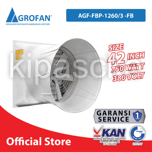 [EZM.0101842] Axial Long Cone Fan 42 Inch 380V Blower Bercorong Peternakan Kandang