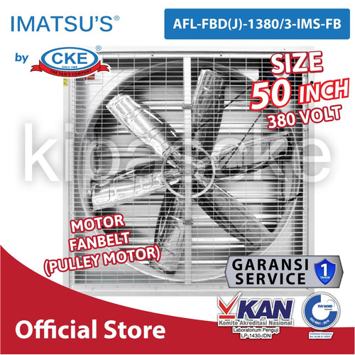 [EZM.0101808] BLOWER EXHAUST FAN GUDANG INDUSTRI DAN KANDANG AYAM 50 Inch IMATSU