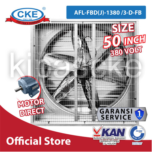 [EZM.0100823] Blower Kandang Ayam 50" 3 Phase Box Fan Kipas Kandang Gudang Industri