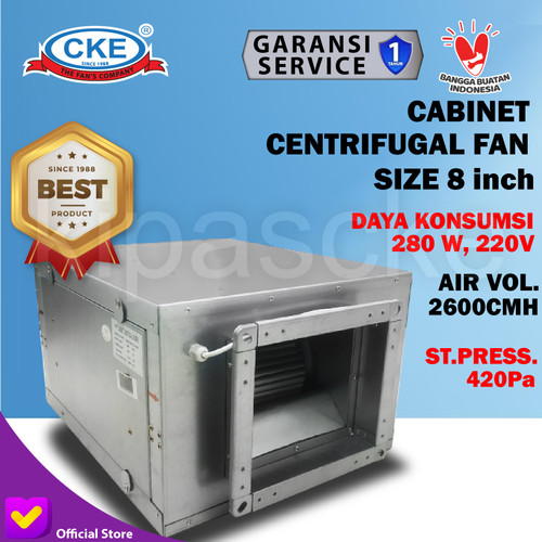 [EZM.0100403] Cabinet Centrifugal 8 Inch Kipas Sentrifugal Kabinet Blower 200mm CKE