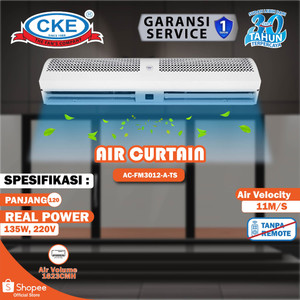 [EZM.0101722] CKE Air Curtain AC-FM3012-A-TS 1.2 Meter Air Door Tirai Udara