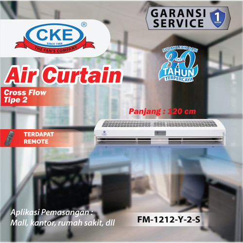 [EZM.0101272] CKE Air Curtain Blower FM-1212-Y-2-S-TS Air Door Tirai Udara
