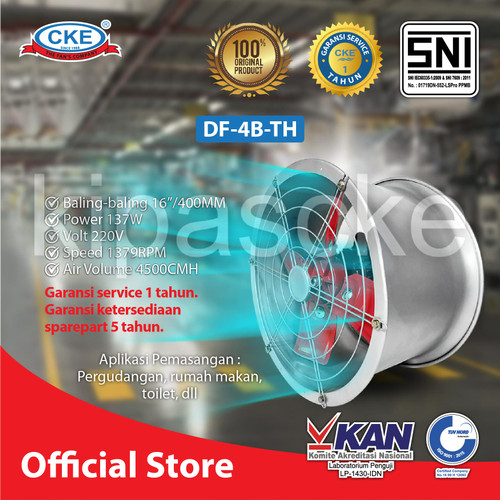 [EZM.0101118] CKE Drum Fan B-TH 16 Inch Blower Tabung Gedung Eksos Drum