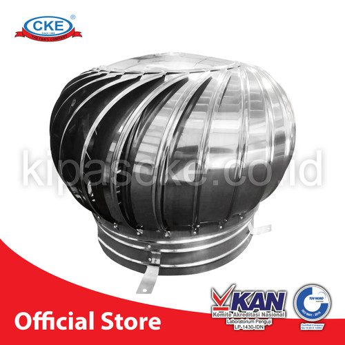 [EZM.0101893] CKE Turbin Ventilator FQ400 Ventilasi Atap Rumah Pabrik Resto Udara