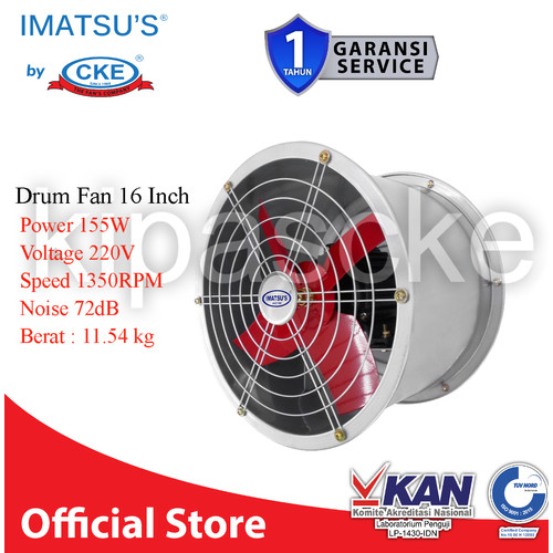 [EZM.0101783] DRUM FAN IMATSU 16 INCH 220V 155W KIPAS BLOWER