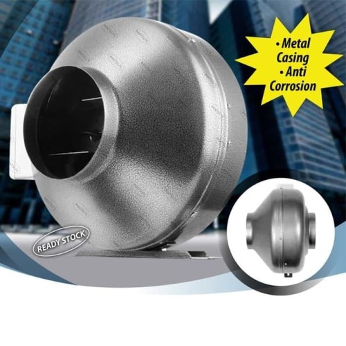 [EZM.0101832] Duct Inline CDI-DPT15-55DB-NY 6 Inch Inline Fan Duct Blower Hisap