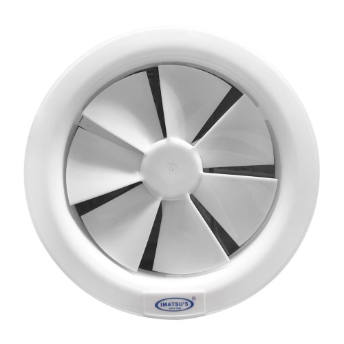 [EZM.0101928] Exhaust Fan Kaca Imatsu EFK-DC-008-ST 8 Inch Exhaust Dinding Eksos Din