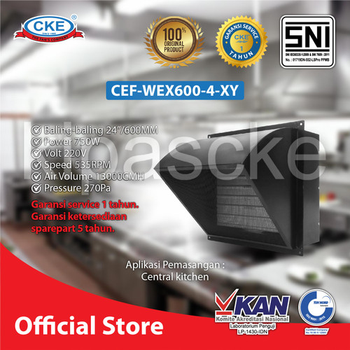 [EZM.0101668] Exhaust Fan Rain Cover CKE 24 Inch 220V Exhaust Tahan Hujan