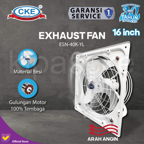 [EZM.0100105] Exhaust Korean Pressure Fan 16 Inch Kipas Hisap Dinding Tembok 16" Wall Exhaust Fan Industri