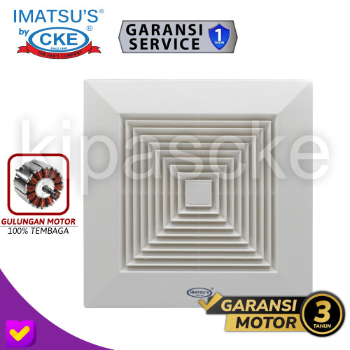 [EZM.0101364] Exhaust Plafon 6 Inch Hexos/Heksos Ceiling Fan Exhaust Atap