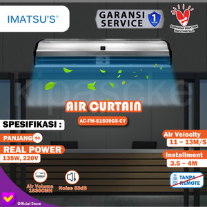 [EZM.0102053] Imatsu Air Curtain AC-FM-S1509G5-CY 0.9 Meter Air Door Tirai Udara