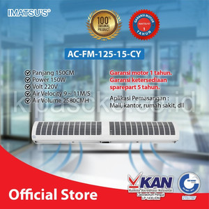[EZM.0101906] Imatsu Air Curtain Blower AC-FM-125-15-CY Angin Pintu Masuk Sejuk