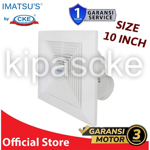 [EZM.0102008] Imatsu Ceiling Duct EC-BPT10-25P-ST 10 Inch Eksos Plafon Eksos Toilet