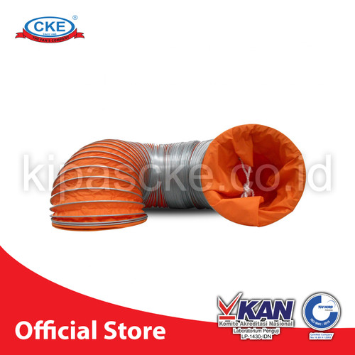 [EZM.0101221] Imatsu Flexible Duct FD-GM-STEELCLIP 12 Inch 5 Meter Duct Hose Selang