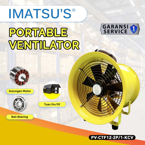 [EZM.0101367] Imatsu Portable Ventilator PV-CTF12 12 Inch Ventilator Blower Kipas Eksos